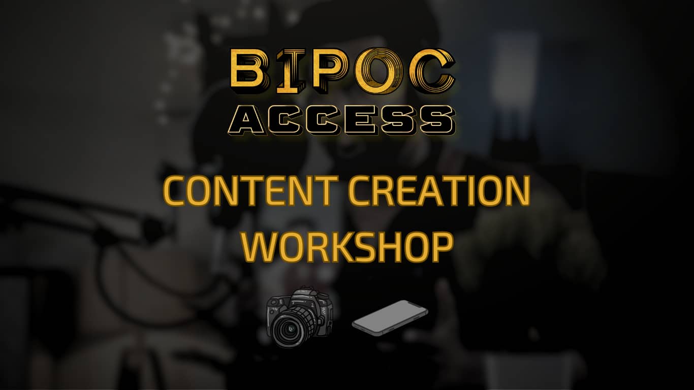 content creation workshop in region of waterloo bipoc access web 3 conference at themuseum kitchener